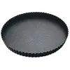Gobel 226350 Moule à Tarte Rond Cannelé Anti-Adhérent Fond Fixe 32 cm, Marron