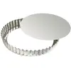 Gobel Moule à quiche cannelé à fond amovible Bron 280mm - Inox