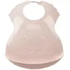 THERMOBABY Bavoir Semi-Rigide Avec Récupérateur - Fabriqué En France - Rose Poudré