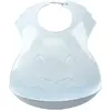 thermobaby bavoir semi-rigide - fleur bleue