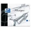 Oxford Cahier de Musique et Chant 17x22 24 Pages avec portées + 24 Pages Lignées