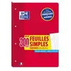 Oxford Bloc de feuilles simples perforées, A4, seyès