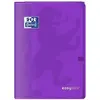 Oxford 400100011 EasyBook Cahier agrafé A4 96 pages 90 g grands carreaux seyès Violet