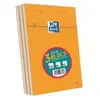 Oxford bloc-notes, a5, quadrill, 80 feuilles, 2 + 1 gratuitorange, pap...