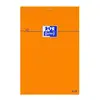 Oxford Bloc-notes, 85 x 120 mm, quadrillé,80 feuilles,orange