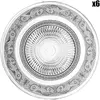 Côté Table - 6 Assiettes plates Classic transparentes - D.25 cm T.U