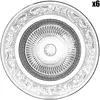 Côté Table - 6 Assiettes à dessert Classic transparentes - D.17.5 cm O...