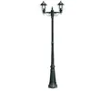 Lampadaire extérieur double vert 215 cm luminaire décoration 2402082