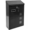 Helloshop26 Boite aux lettres design contemporain murale noir jardin extérieur 1013008