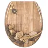 Helloshop26 Siège abattant WC Fermeture douce Blanc