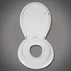 Helloshop26 Abattant WC siège de toilette pour enfant familial siège de toilette à fermeture douce blanc 19_0000680