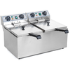 Friteuse cuisine professionnelle 2 bacs 13 litres cuve amovible avec m...