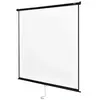 Helloshop26 Écran de projection déroulable avec boîtier en acier 113 pouces 203 x 203 cm polyester et PVC 03_0001638