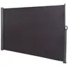 DÉCOSHOP26 Brise vue panneau pour jardin ou terrasse paravent d exterieur 300x180 cm en aluminium et tissu anthracite 10_0002978