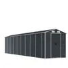 Helloshop26 Abri de jardin cabane cabanon maison de stockage remise extérieur hangar outils robuste 191 x 810 x 198 cm acier galvanisé anthracite 02_0022191