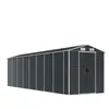 Helloshop26 Abri de jardin cabane cabanon maison de stockage remise extérieur hangar outils robuste 191 x 725 x 198 cm acier galvanisé anthracite 02_0022190
