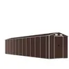 Helloshop26 Abri de jardin cabane cabanon maison de stockage remise extérieur hangar outils robuste 191 x 980 x 198 cm acier galvanisé marron 02_0022278