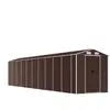 Helloshop26 Abri de jardin cabane cabanon maison de stockage remise extérieur hangar outils robuste 191 x 895 x 198 cm acier galvanisé marron 02_0022277