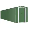 Helloshop26 Abri de jardin cabane cabanon maison de stockage remise extérieur hangar outils robuste 192 x 1021 x 223 cm acier galvanisé vert 02_0022358