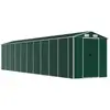 Helloshop26 Abri de jardin cabane cabanon maison de stockage remise extérieur hangar outils robuste 191 x 895 x 198 cm acier galvanisé vert 02_0022356