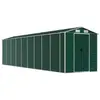 Helloshop26 Abri de jardin cabane cabanon maison de stockage remise extérieur hangar outils robuste 191 x 810 x 198 cm acier galvanisé vert 02_0022355