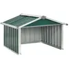 Helloshop26 Abri tondeuse robot de jardin 92 x 97 x 63 cm acier galvanisé vert 02_0022395