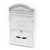 HELLOSHOP26 Boite aux lettres design antique blanc boite postale murale courrier