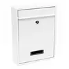 Helloshop26 Boite aux lettres design murale courrier acier galvanisé 21,5 x 9 x 32 cm blanc 16_0000074