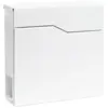HELLOSHOP26 Boite aux lettres - Design - Murale - Acier galvanisé - 37 x 37 x 10,5 cm - Blanche