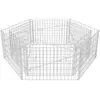HELLOSHOP26 Jardinière lit surélevé plantes fleurs jardin à gabion hexagonale 160 x 140 x 50 cm 02_0001326