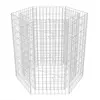 HELLOSHOP26 Jardinière lit surélevé plantes fleurs jardin à gabion he x agonale 100 x 90 x 100 cm 02_0001324