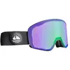 Snowleader - Moon Mixed Black Goggle Blue - Moon Mixed Black Goggle Blue Snowleader  - Noir