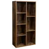 HELLOSHOP26 bibliotheque a 7 compartiments etagere a 7 cubes ouverts rangement pour salon et bureau 50 x 24 x 106 cm style industrie
