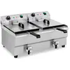 Friteuse électrique professionnelle restaurant 2 x 13 litres robinets ...