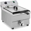 Friteuse électrique professionnelle restaurant 1 x 16 litres robinet de vidange - 230 V