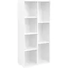 MARQUE HelloShop26 Bibliothèque 7 Compartiments - Blanc Moderne