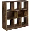 HELLOSHOP26 Bibliotheque etagere meuble de rangement avec compartiments ouverts pour salon chambre bureau cloison separateur 97,5 x