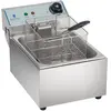 HELLOSHOP26 Friteuse acier inox 1 bac 10 litres cuve amovible professionnelle