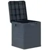 HELLOSHOP26 Coffre boîte meuble de jardin rangement 90 litres anthracite