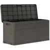 HELLOSHOP26 Coffre boîte meuble de jardin rangement 280 litres marron