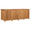 Helloshop26 Coffre boîte meuble de jardin rangement 200 x 80 x 75 cm bois massif d'acacia 02_0013020