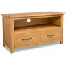 Helloshop26 Meuble télé buffet tv télévision design pratique 90 cm bois de chêne massif