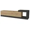 Helloshop26 Meuble tv mural design moderne 150 x 30 x 39 cm effet chêne anthracite