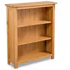 Helloshop26 - tagère meuble design bibliothèque 82cm bois de chêne massif