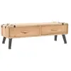 HELLOSHOP26 Meuble tele buffet tv television design pratique bois de sapin massif 120 cm