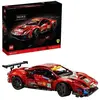 SHOT CASE - LEGO Technic 42125 Ferrari 488 GTE AF Corse 51 , Modele authentique de la voiture de course d'endurance a exposer, pour
