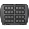 Jeu de plaques Premium Gaufres Lagrange pour 8 mini-gaufres 010622 Noir