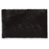 Levasseur Tapis de bain déco fil doré en polyester noir 50x80cm SHINY TU