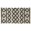 Future Home Guy Levasseur - Tapis de bain déco géométrique en coton tufté 60x120cm