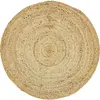 FUTURE HOME Tapis déco rond en jute 150x150cm SURABAYA 150 x 150 cm
